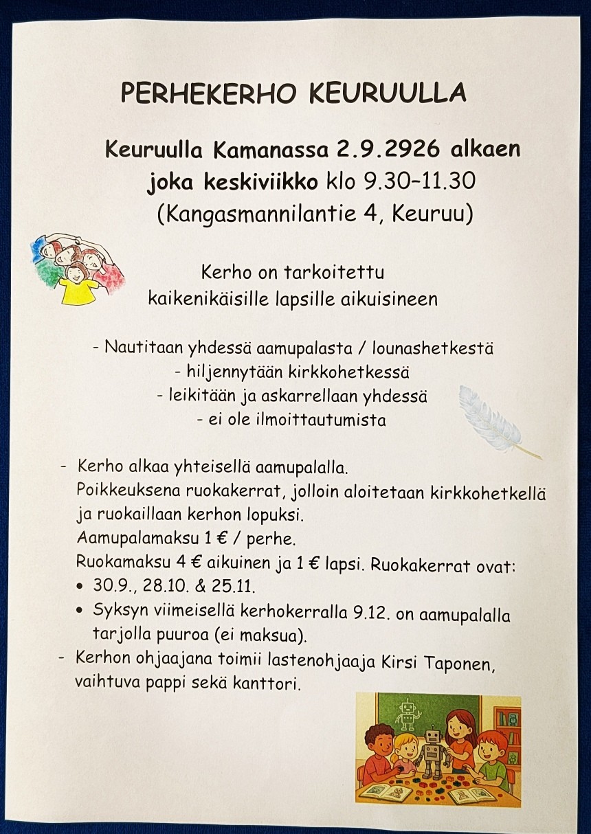 Mitä tapahtuu perhekerhossa?