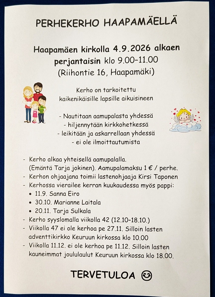 Mitä tapahtuu perhekerhossa?